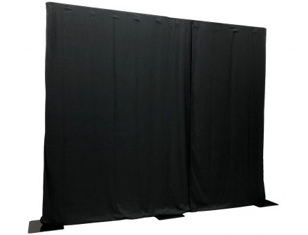 Master Partys pipe & drape zwart huren