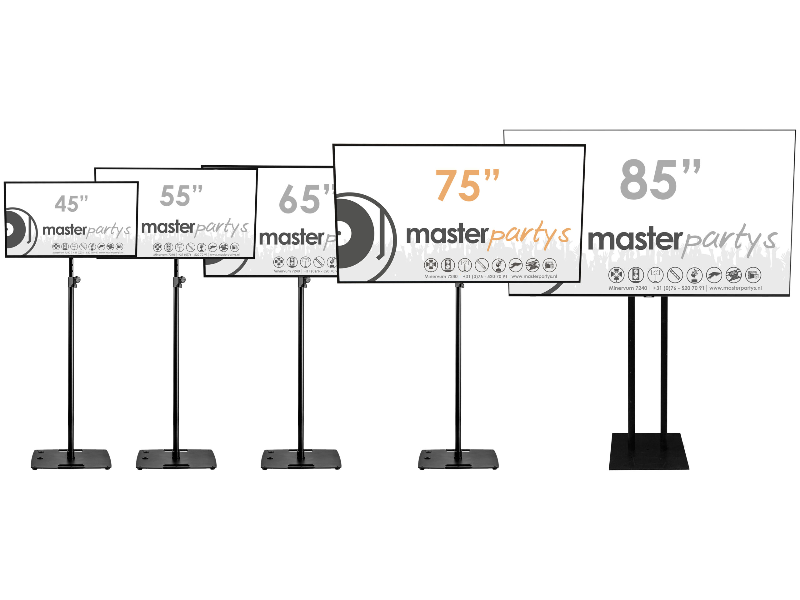 Master Partys 75" Tv huren