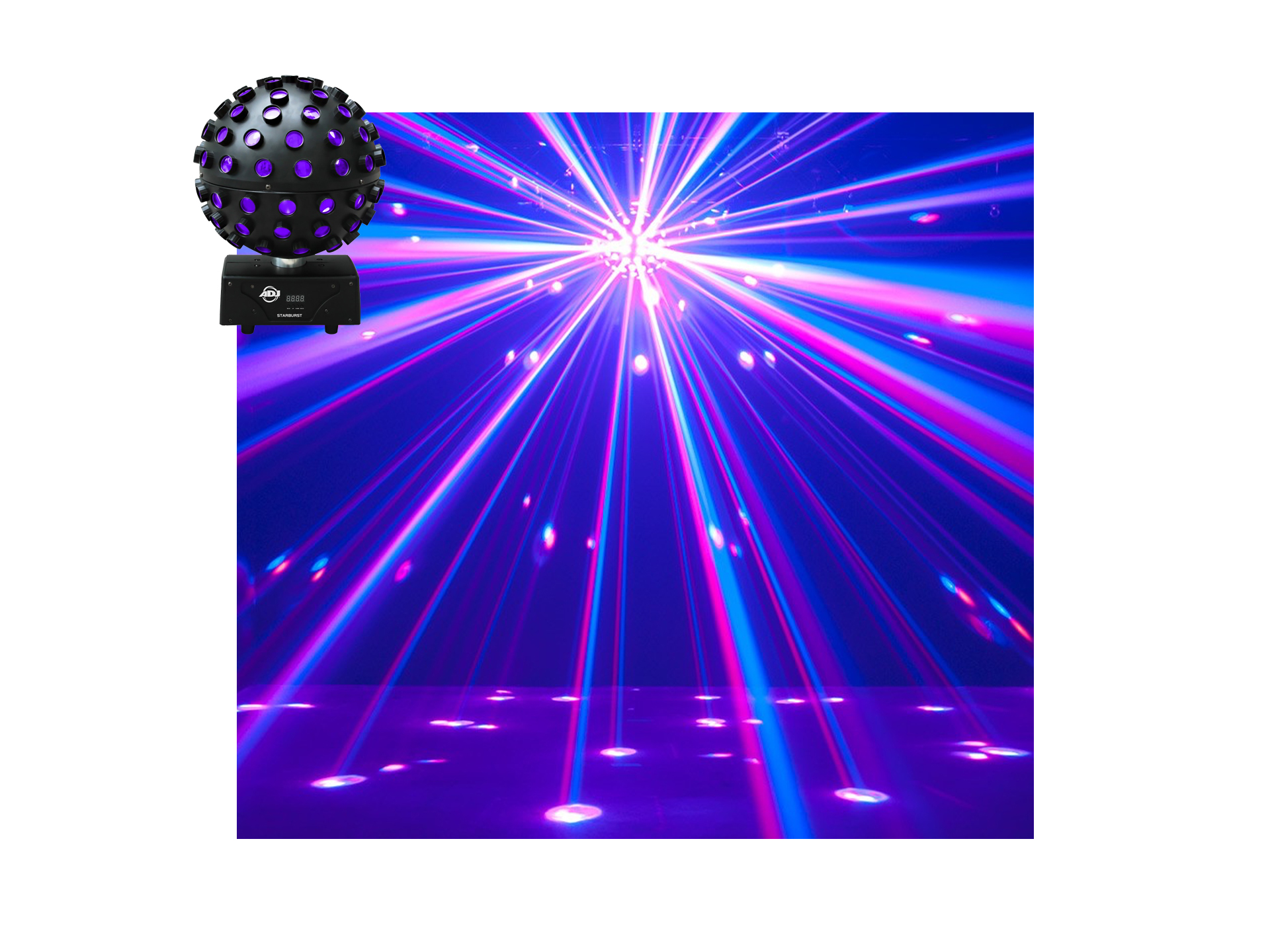 Master Partys Led Starburst lichteffect huren