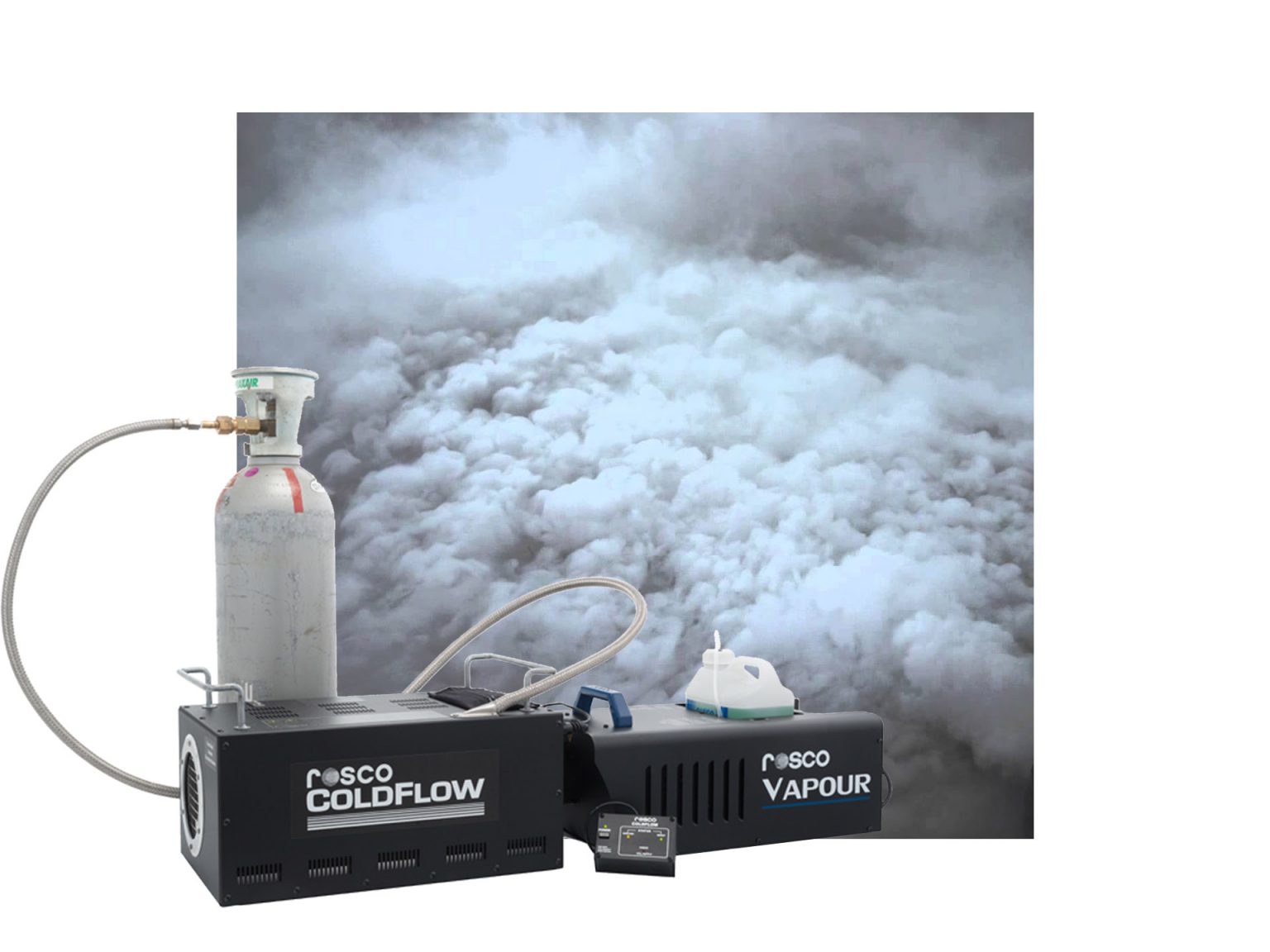 Laaghangende rook set huren Master Partys ; Low fog machine met CO2