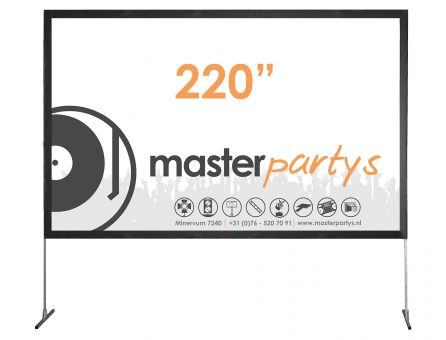 Master Partys beamerscherm 220" huren