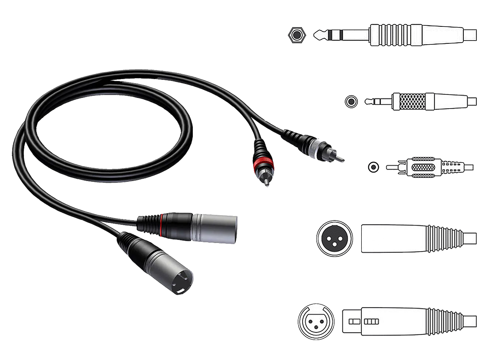 Master Partys audio verloopkabel huren