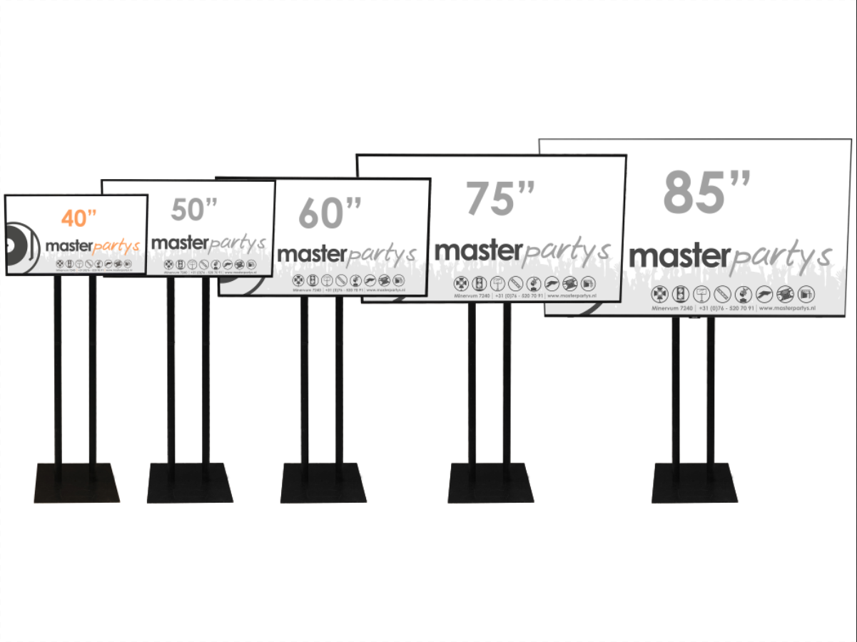 Master Partys led tv scherm 40" huren