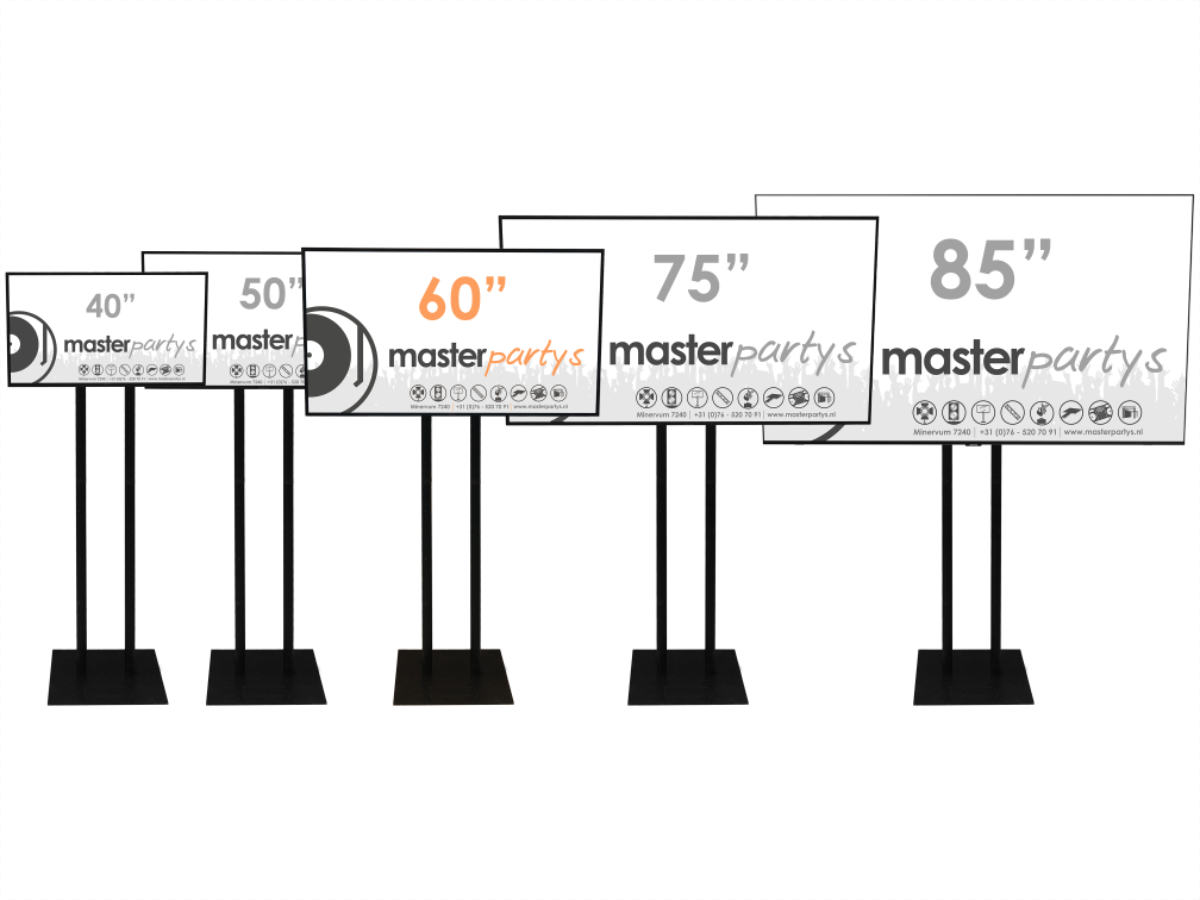 Master Partys led tv scherm 60" huren