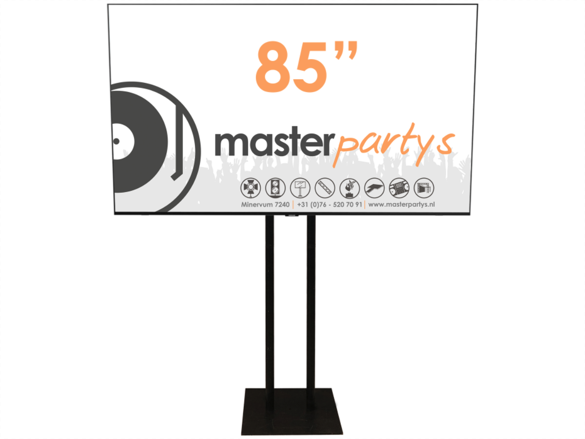 Master Partys led tv scherm 85" huren