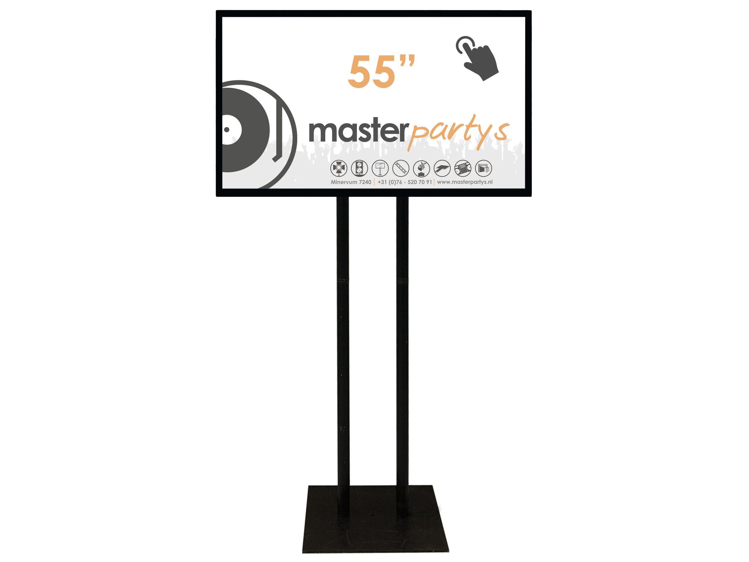 Master Partys touchscreen 55" huren