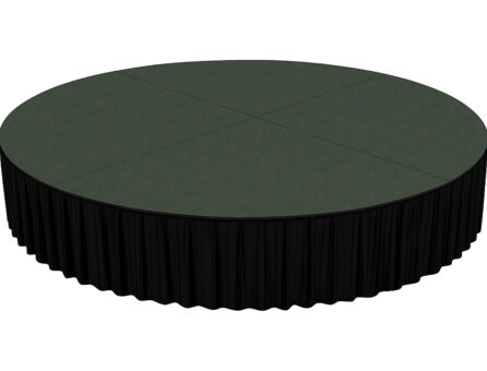 Rond podium huren Master Partys