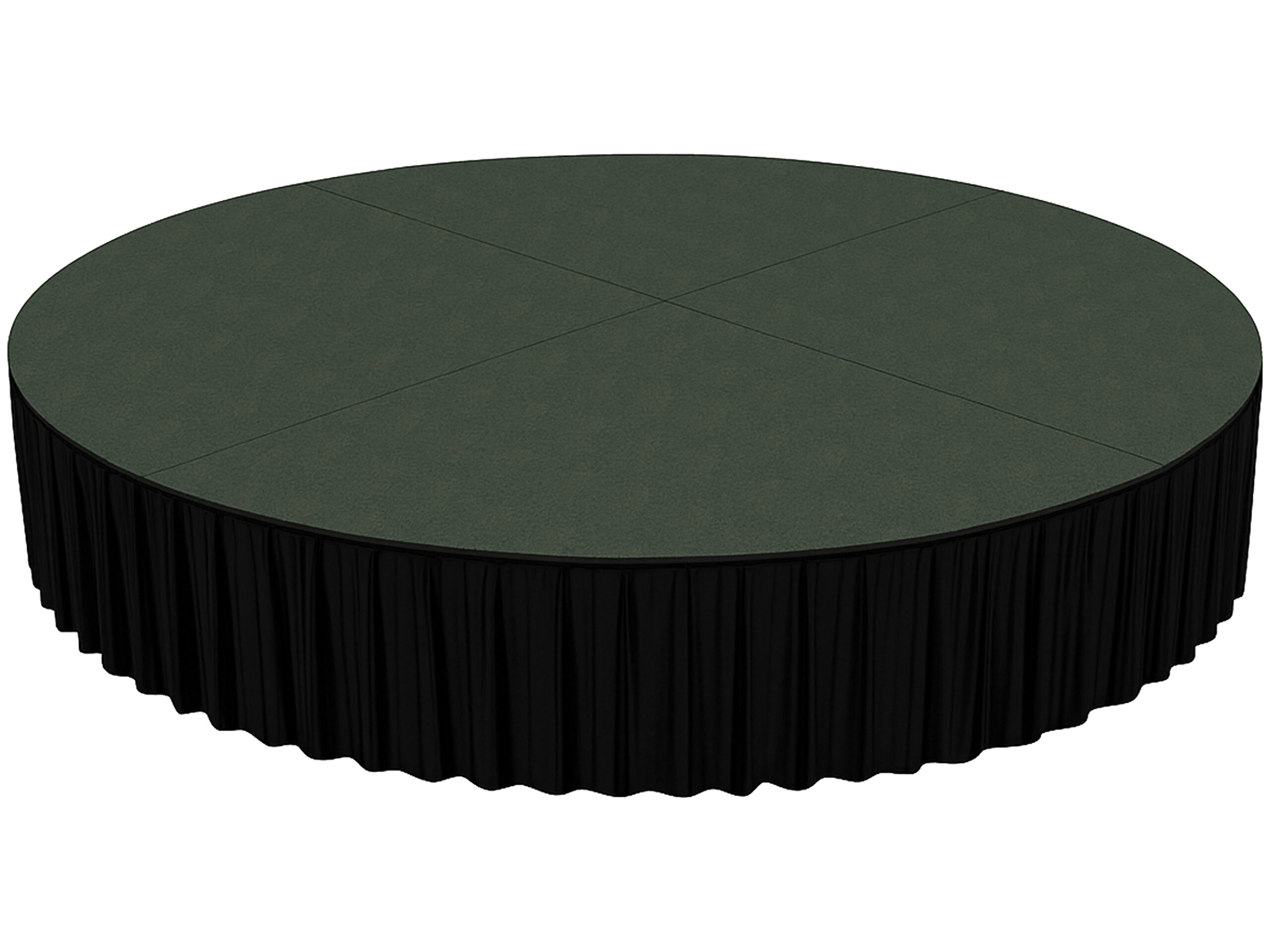 Rond podium huren Master Partys