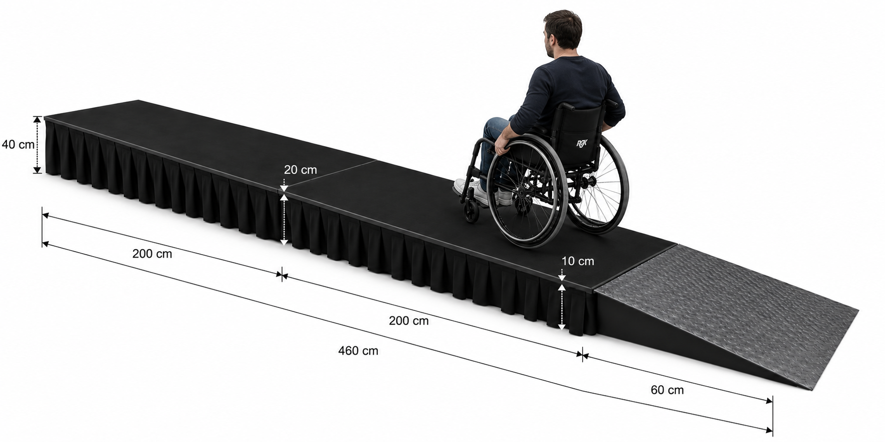 Rolstoel ramp huren